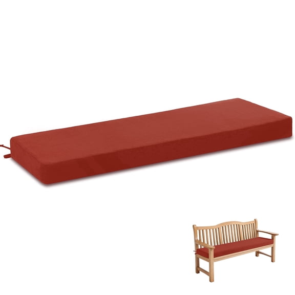 Favoyard Outdoor Bench Cushion 48 x 16 Inch Rainproof Patio Furniture Cushions Fastness Garden Settee porch swing cushions with Ties