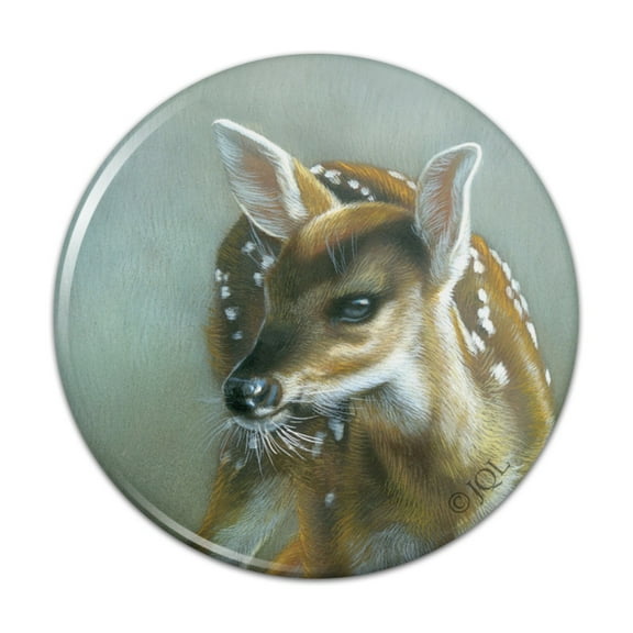 Fawn Baby Deer Pinback Button Pin