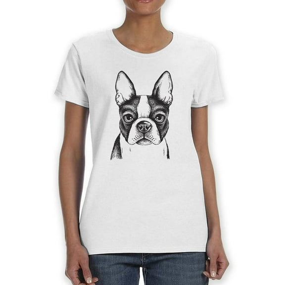 Fawn Boston Terrier T-Shirt Women -Image by Shutterstock, Female 4X-Large