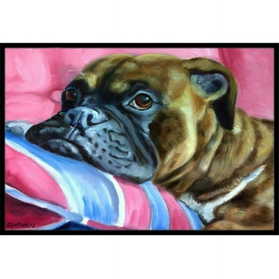 Fawn Boxer Indoor & Outdoor Mat- - 18 x 27 in.