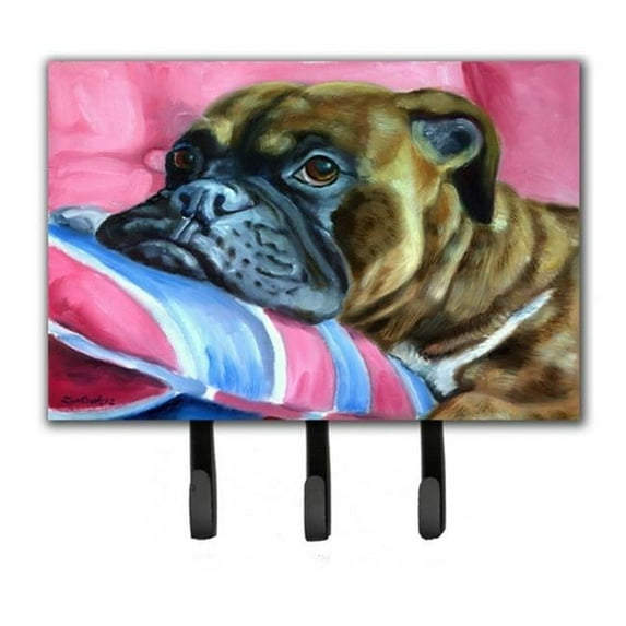 Fawn Boxer Leash & Key Holder