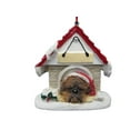 thumbnail image 1 of Fawn Boxer, Uncropped Doghouse Ornament Hand Painted Easily Personalized, 1 of 2