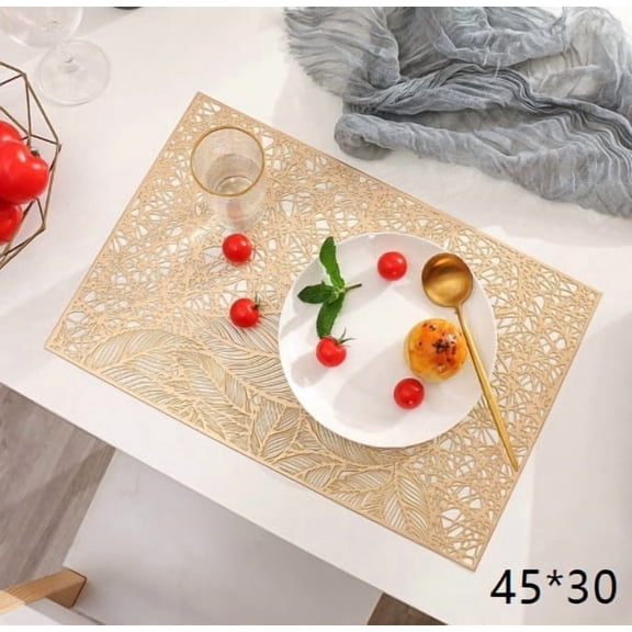 Fawn Design European-Style Insulated Placemats - 2 Pack Waterproof & Oil-Proof Dining Table Mats for Elegant Dining