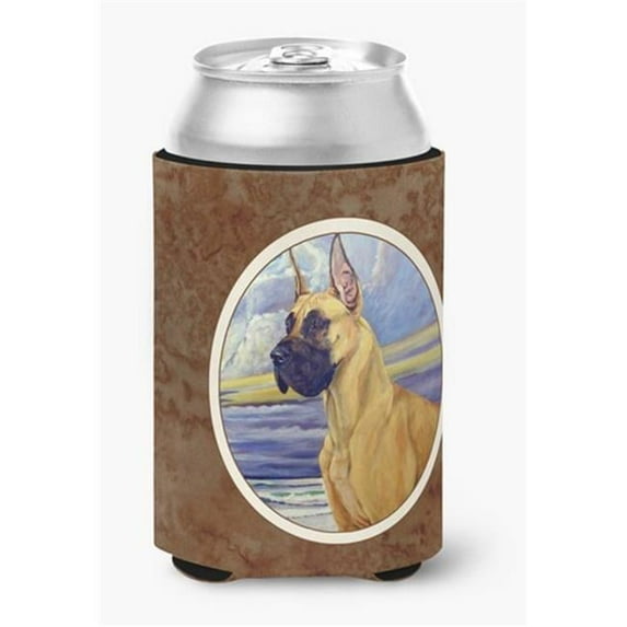 Fawn Great Dane at the Beach Can or Bottle Hugger
