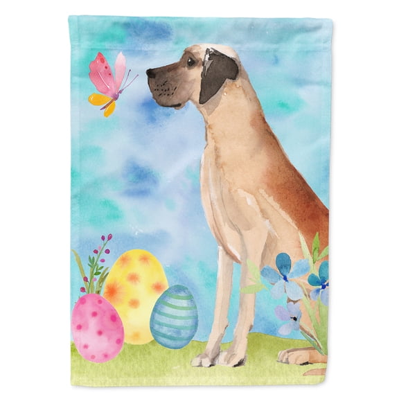 Fawn Natural Great Dane Easter Garden Flag