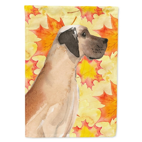 Fawn Natural Great Dane Fall Garden Flag