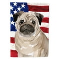 thumbnail image 1 of Fawn Pug Patriotic Garden Flag, 1 of 5