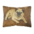 thumbnail image 1 of Fawn Pug Roscoe Fabric Decorative Pillow, 1 of 3