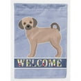 thumbnail image 1 of Fawn Puggle Welcome Flag Canvas House Size, 1 of 1