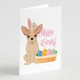 thumbnail image 1 of Fawn and White Chihuahua Easter Greeting Cards and Envelopes Pack of 8 7 in x 5 in, 1 of 3