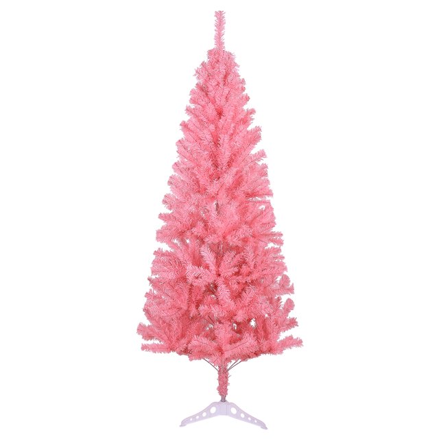 Fawyn 550 Branch pink Christmas Tree for Home Decoration, 6 Ft Folding
