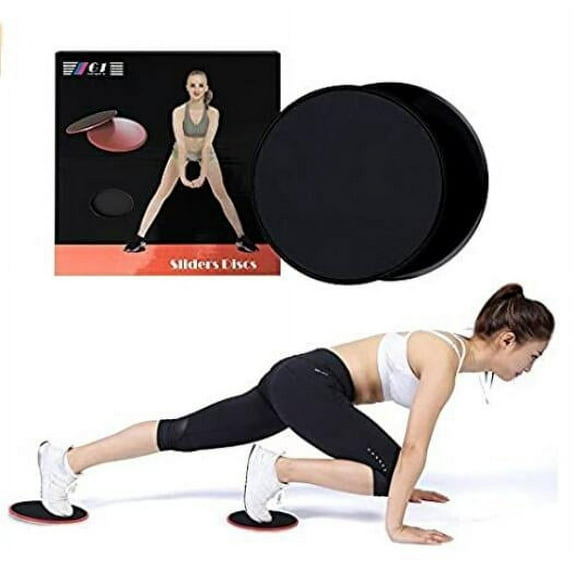 Fawyn Gliding Discs Core Sliders - Dual Sided Exercise Disc for Smooth Sliding On Carpet and Hardwood Floors - Gliders Workout Legs, Arms Back, Abs at Home or Gym or Travel - Fitness Equipment