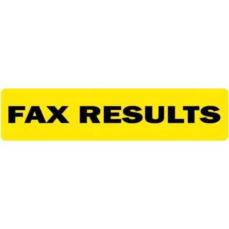Fax Results Medical Labels