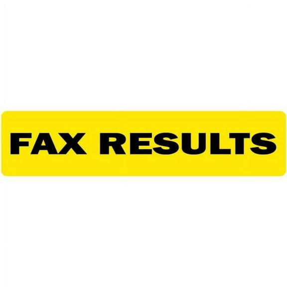 Fax Results Medical Labels