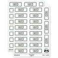 thumbnail image 1 of Faxed Double Line Border Sticker Set - White - Gloss Finish - 2.00" Large, 1 of 7
