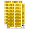 thumbnail image 1 of Faxed Double Line Border Sticker Set - Yellow - Matte Finish - 2.00" Large, 1 of 7