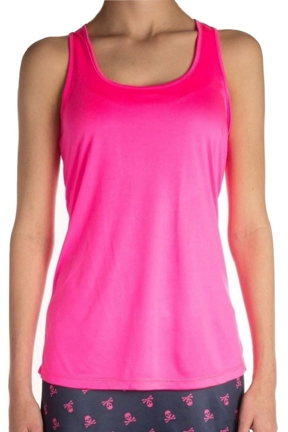 Faye+Florie Moisture Wicking Racerback Tee (Hot Pink, X-Large)
