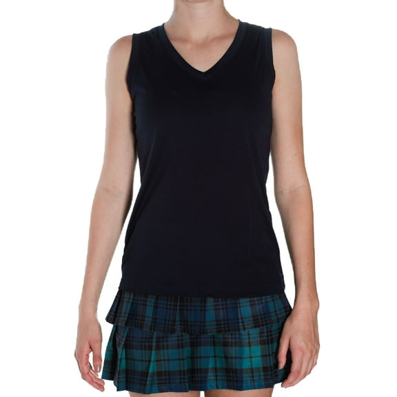 Faye Florie V Neck Tee (Navy, X-Small)