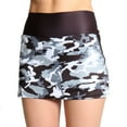 thumbnail image 1 of Faye+Florie Women's Jean Tennis Skirt (Black Camo, Large), 1 of 3