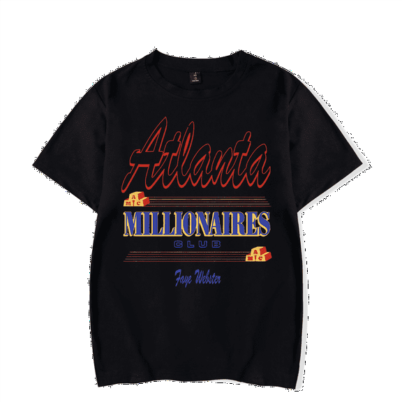 Faye Webster Merch T-Shirt Atlanta Millionaires Club T Shirt Short Sleeve Men Women Top Tee