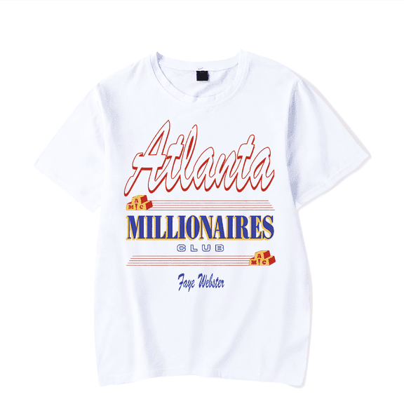 Faye Webster Merch T-Shirt Atlanta Millionaires Club T Shirt Short Sleeve Men Women Top Tee