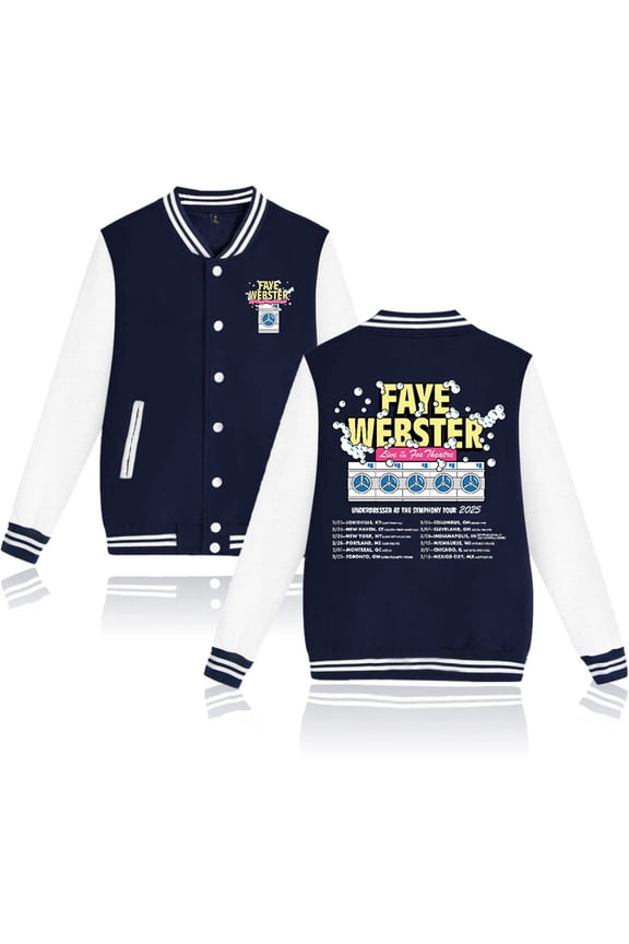 Faye Webster Underdressed at the Symphony Tour 2025 Jackets Casual Baseball Uniform