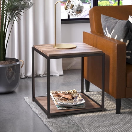 Ameriwood Home Fayette End Table, Weathered Oak