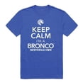 thumbnail image 1 of Fayetteville State University Broncos Keep Calm T-Shirt, Royal - Small, 1 of 1