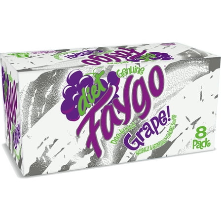 Faygo 8pk/12oz Diet Grape