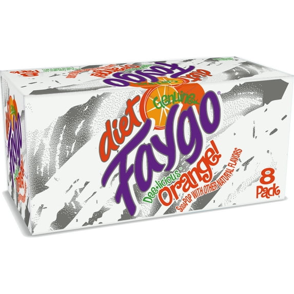 Faygo 8pk/12oz Diet Orange