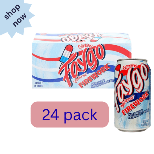 Faygo Firework Naturally & Artificially Flavored Soda, 12 oz Cans, 24 Pack  Bold & Refreshing Limited Edition