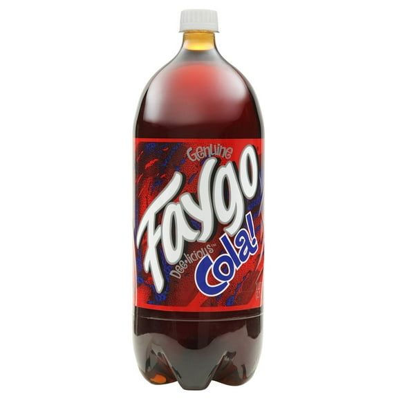 Faygo Genuine Cola Soda Pop, 2 Liter Bottle