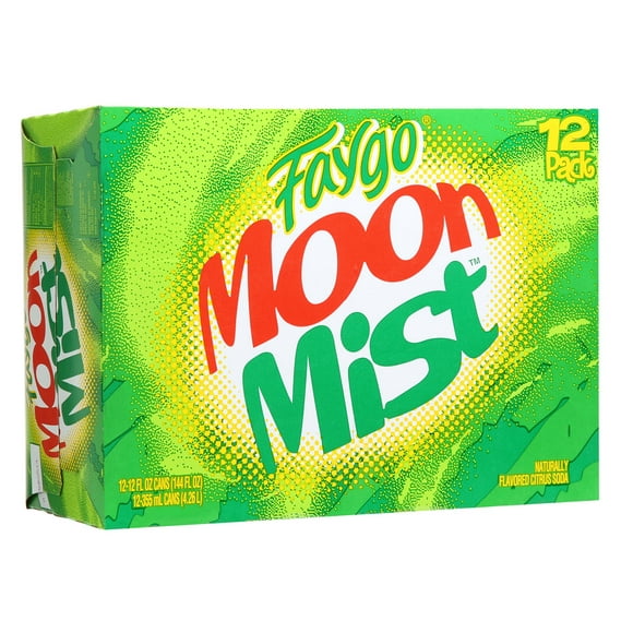 Faygo Moon Mist Citrus Soda Pop, 12 Fl Oz, 12 Pack Cans