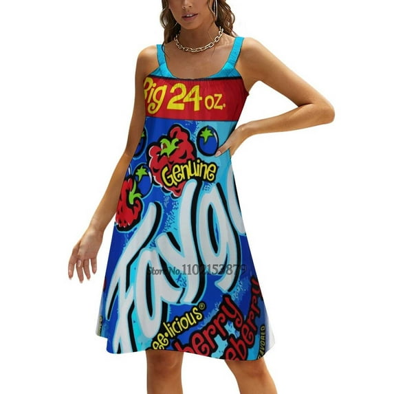 Faygo Raspberry Blueberry Square Neck Dress Back Lacing Backless Dress Elegant Beach Party Dress Korean Faygo Raspberry