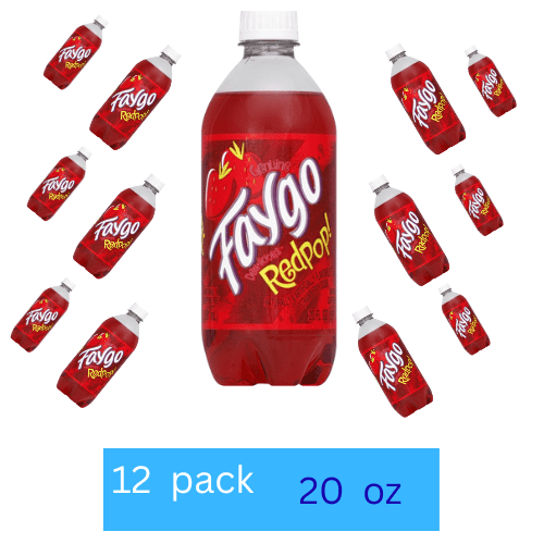 Faygo Soda Pop, 20 fl oz Bottles, Variety Pack (12 Pack)  Bold Fruity Flavors, Caffeine-Free Soft Drink