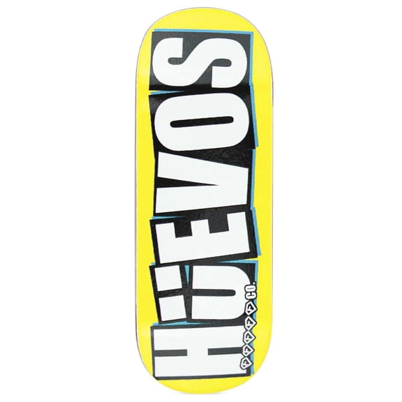 Faymus x DK Huevos White Popsicle 32mm Fingerboard Deck Maple Wood Mini Skateboard Deck with Foam Grip Tape