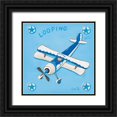 thumbnail image 1 of Fays, Lynda 26x26 Black Ornate Wood Framed with Double Matting Museum Art Print Titled - Looping, 1 of 4
