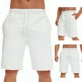 Fayshow0 Shorts with Zipper Pockets Men Breathable Stretch Waist Band