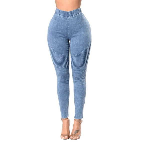 Fayshow0 Up to 30% off Black Skinny Jeans Women Women Mid Waisted Skinny Hole Button Stretch Slim Pants Calf Length Jeans