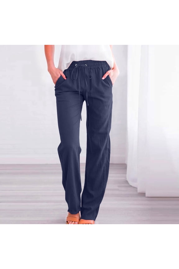Women High Waist Skinny Stretch Jeans Plus Size Fashion Womens Casual Solid Color Elastic Loose Pants Straight Wide Leg Trousers Pants,Dark Blue XXXXL