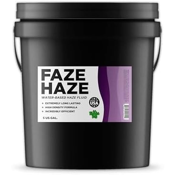 Faze Haze - Professional Water Based Haze Juice - for use in Antari Fazers, Chauvet Hazers, Base Hazer and Martin Compact Hazers - 5 Gallon Pail$$Sound & Recording