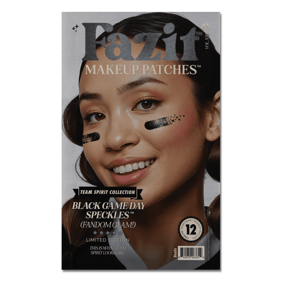 Fazit Glitter Freckle Makeup Patches, Black Stripe, 12 Count