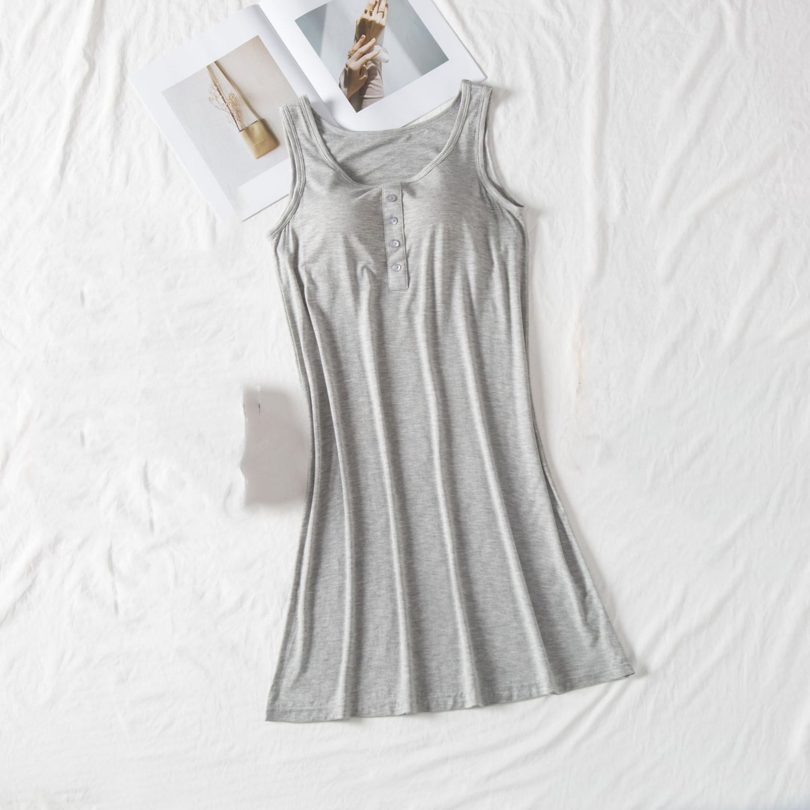 Commando Women's Covet Comfy Sleep Tank - Racerback, Modal Blend, Raw-Cut Edges - View #9
