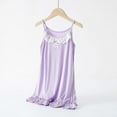 thumbnail image 1 of Fazvaoo Women's Nightgowns Chemises Sleepwear Lace Pajama(Purple,Size S-4XL), 1 of 3