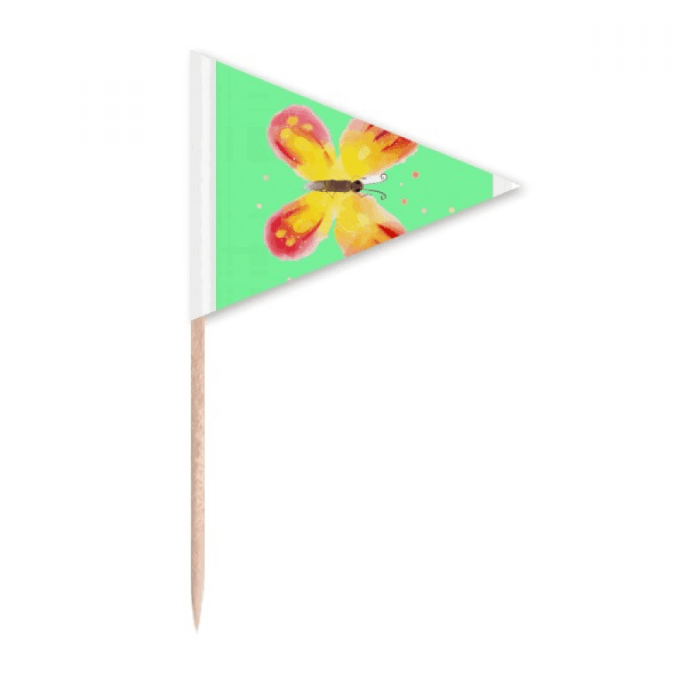 Fazzling Fairness Exquisite Toothpick Triangle Cupcake Toppers Flag ...