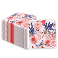 thumbnail image 1 of Fbasport 100 Pcs Rose Watercolor Butterfly Floral Cocktail Napkins,Decorative Luncheon Napkins Disposable,Dessert Dinner Hand Napkin for Guests Holiday Wedding Bridal Baby Shower Birthday Party, 1 of 6
