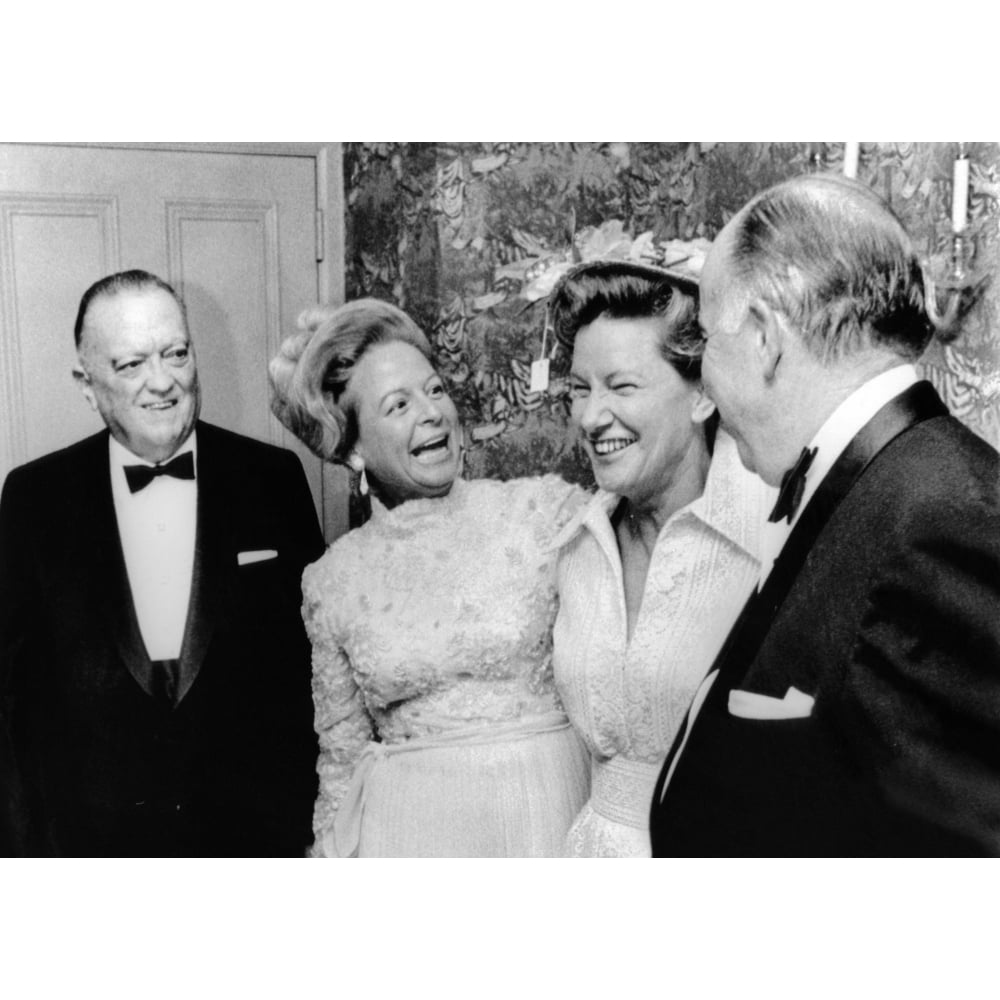 Fbi Director J. Edgar Hoover Attended A Dinner Honoring Mrs. Martha Mitchell. The Controversial Wife Of The Attorney