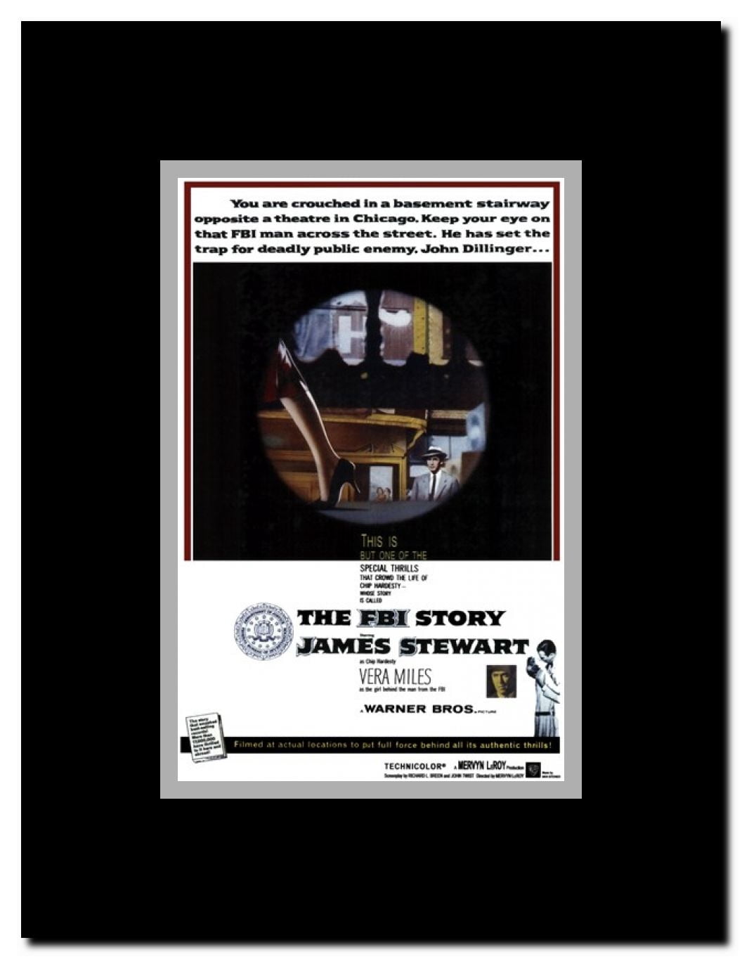 Fbi Story Framed Movie Poster