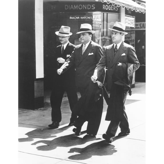 Fbi Trio In Miami. L-R Inspector E.J. Conneley History (24 x 36)