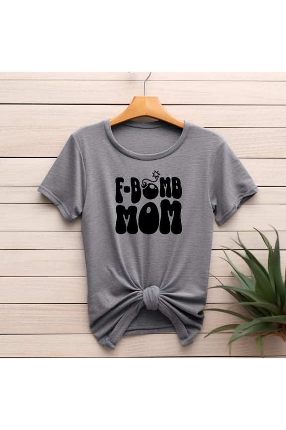 Fbomb Mom Shirt Funny Gift For Christmas Oversized Moms Tee Fbomb Designs Mothers Day Present from Son Anniversary Husband Shower Birthday